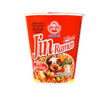 Ottogi Jin Hot Ramen Noodles Soup Cup 65g