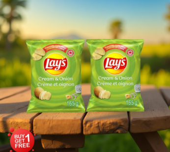 Lays Cream N Onion American Style (Buy One Get One Free)