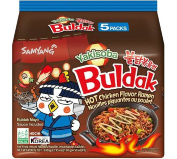 Samyang Buldak Hot Chicken Yakisoba Ramen Soup 5 Pack