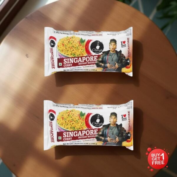 Ching’s Singapore Curry Noodles 240gm (Buy One Get One Free)